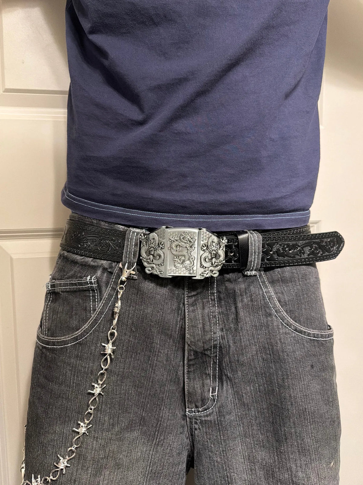 Mağazam 5 Cinturón con Encendedor Dragón Serpiente