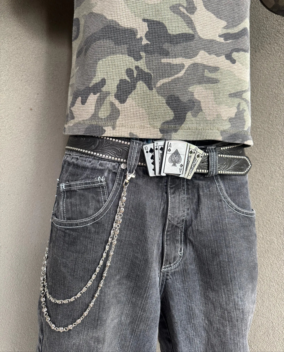 PLAYING CARDS LIGHTER BELT
