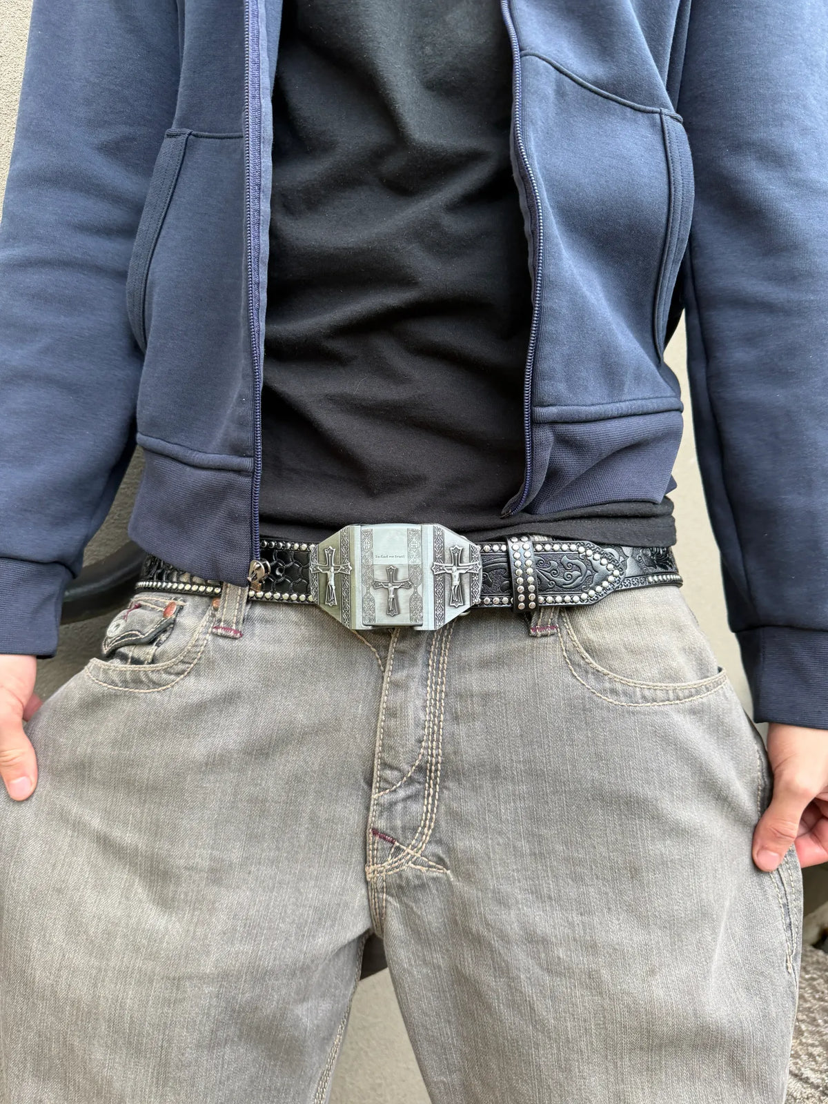 DIVINE CROSS LIGHTER BELT
